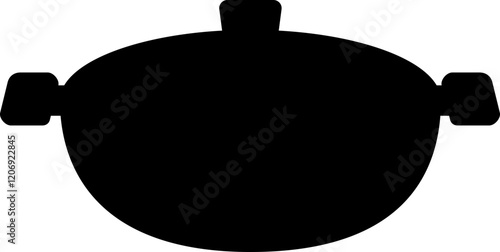 Pot Cooking Silhouette Vector Element