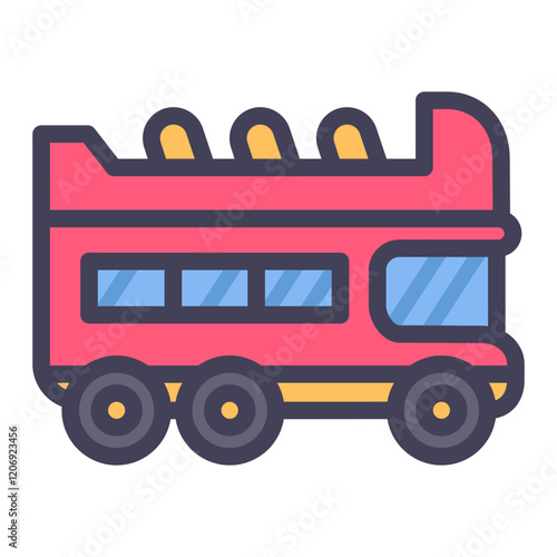 double decker bus filled style