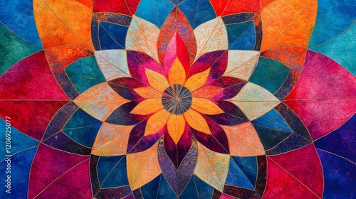 mandala rangoli, traditional indian decoration