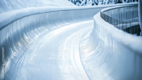 Frozen Bobsleigh Track: A Winter Wonderland of Speed and Precision