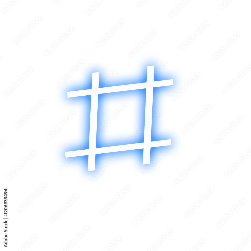 Obraz premium blue music note