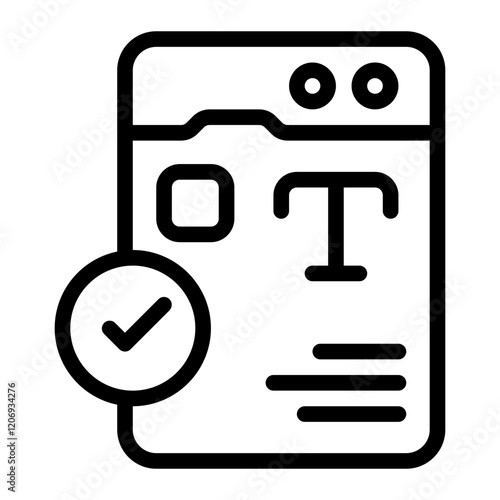 Checklist Line Icon