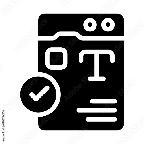 Checklist Solid Icon