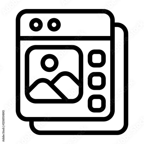 Content Marketing Line Icon