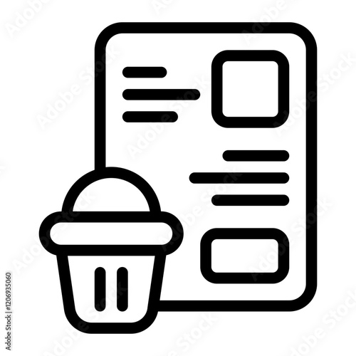 Delete Line Icon