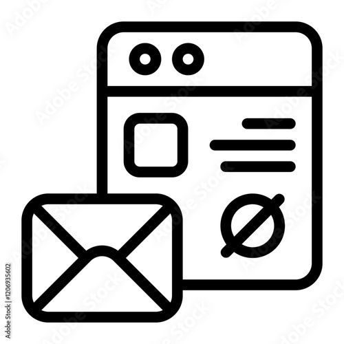 Email Web Line Icon