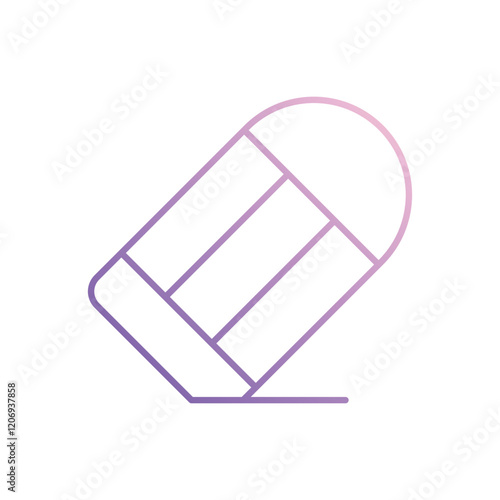 Eraser  icon isolated on a white background. Vector illustration.