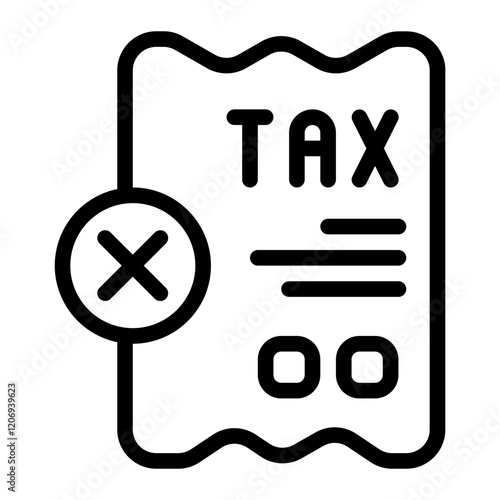 Payment Cancel Line Icon