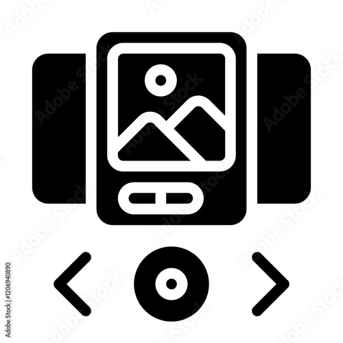 Slides Solid Icon