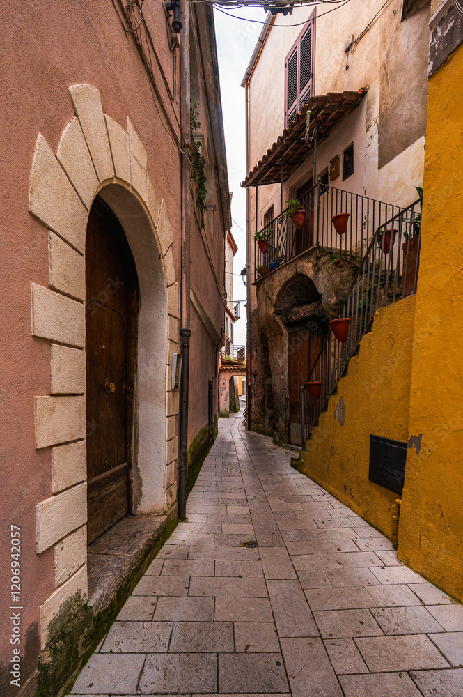 Obraz premium views of the village of Maratea, Potenza province, Basilicata