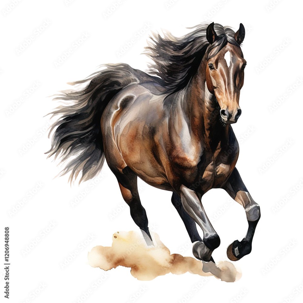 Obraz premium Elegant Horse Clipart Vector Illustration