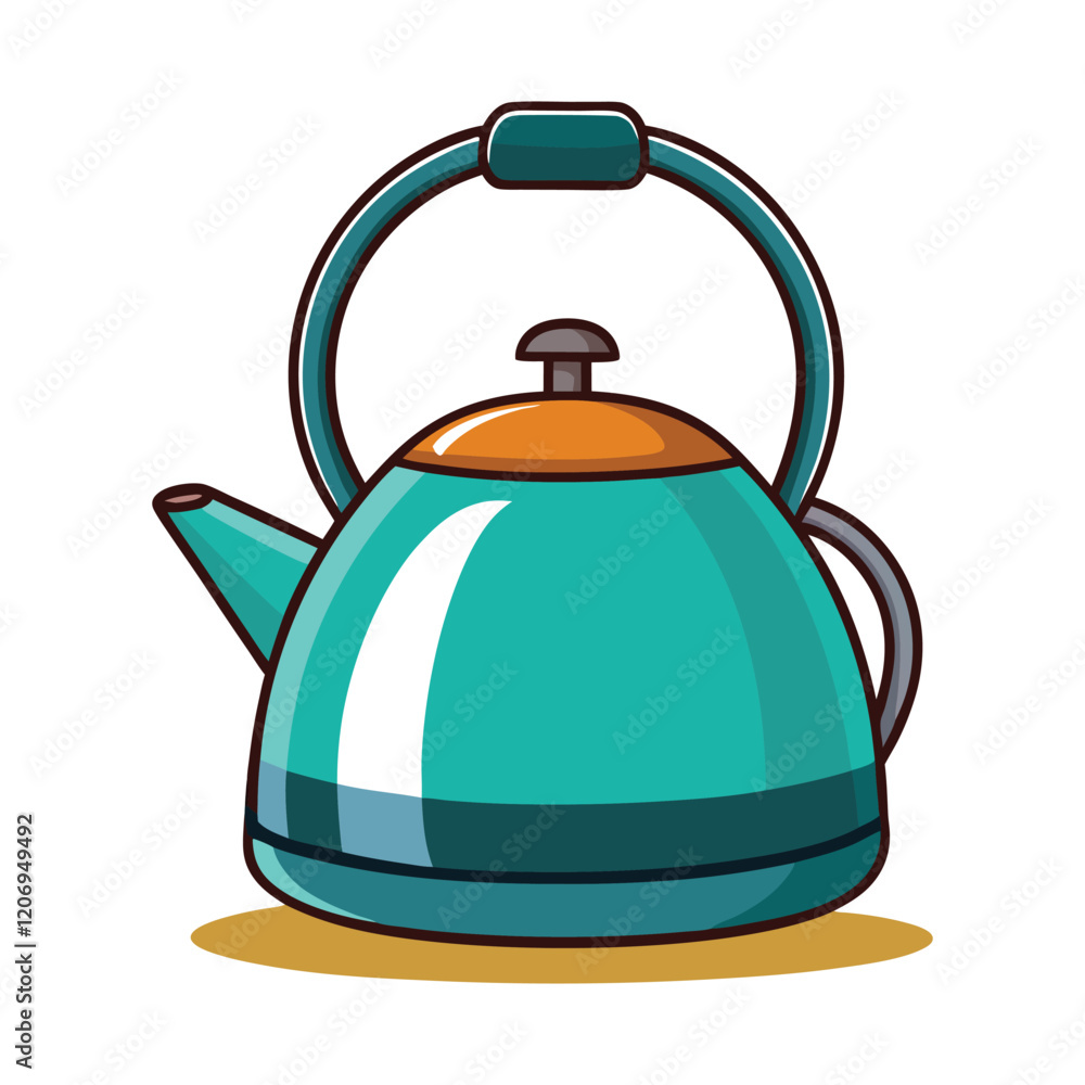 Kettle vector art illustrator.