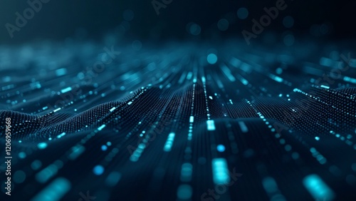 Abstract Digital Data Flow in a High-Tech Virtual Environment
