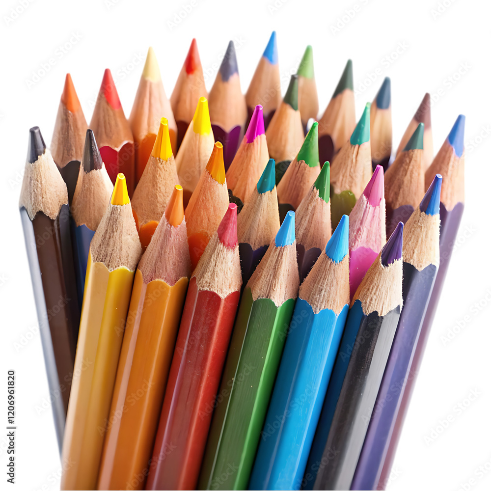 Close-up of colored pencils Close-up of colored pencils