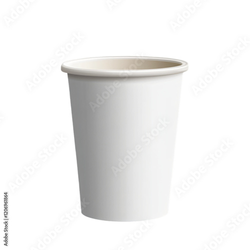 Wallpaper Mural Empty white paper cup isolated on transparent background Torontodigital.ca