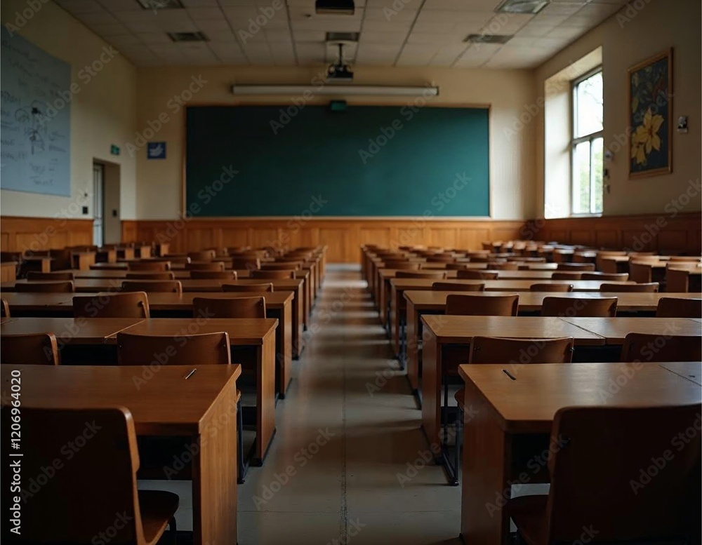a wide shot of a university lecture hall or class room a wide shot of a university lecture hall or class room