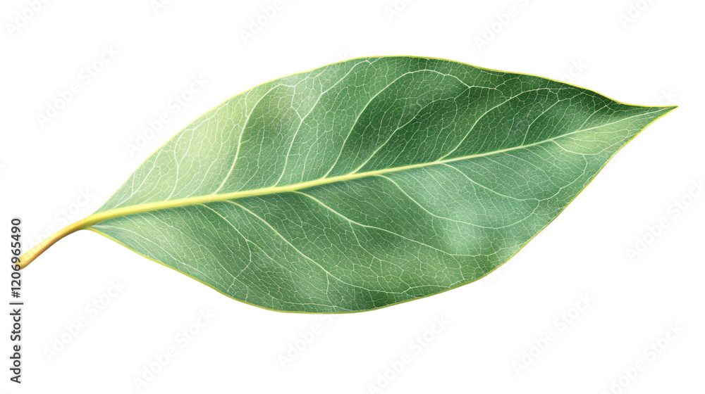 Obraz premium eucalyptus leaf isolated on transparent background