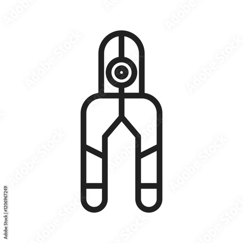 Nippers icon vector image. Suitable for mobile apps, web apps and print media.