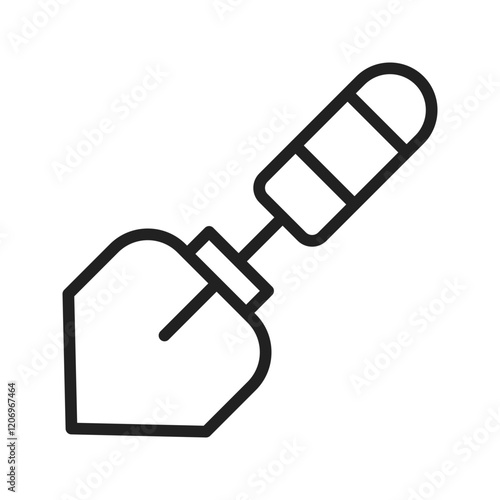 Trowel icon vector image. Suitable for mobile apps, web apps and print media.