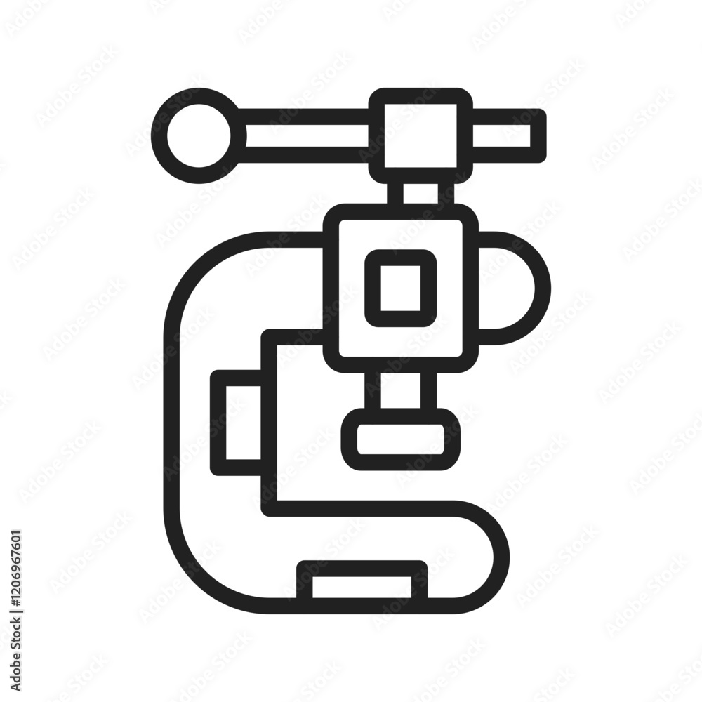Clamp icon vector image. Suitable for mobile apps, web apps and print media. Clamp icon vector image. Suitable for mobile apps, web apps and print media.