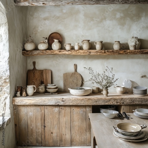 Rustic Kitchen Corner With ...