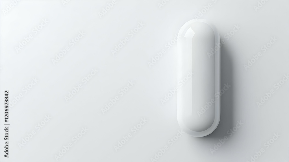 Minimalist Probiotic Capsule Design, sleek and modern capsule showcasing simplicity and elegance in health innovation, emphasizing purity and efficacy Minimalist Probiotic Capsule Design, sleek and modern capsule showcasing simplicity and elegance in health innovation, emphasizing purity and efficacy