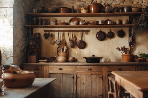 Rustic Kitchen With Vintage...
