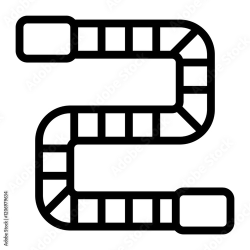 Snake and Ladders Line Icon
