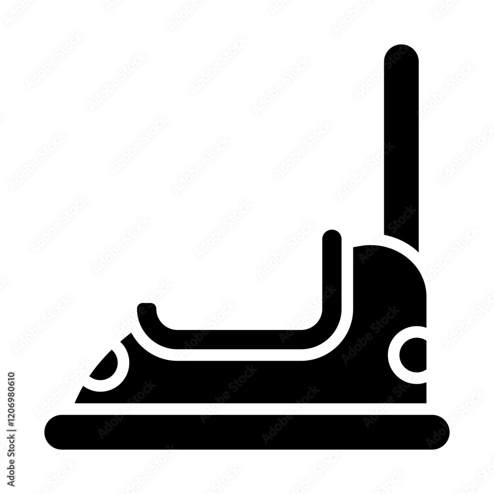 Bumper Car Solid Icon Bumper Car Solid Icon
