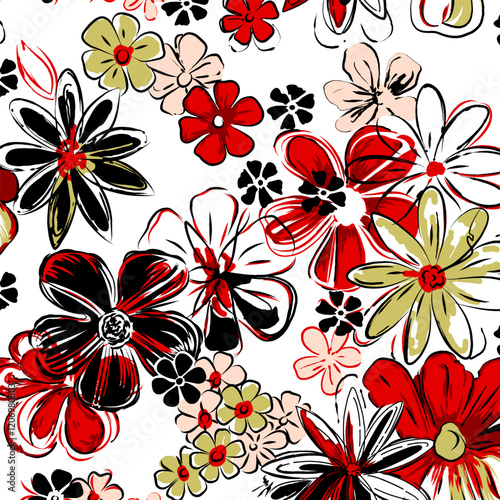 Abstract Flower background suitable for home decore and wallpaper purpose