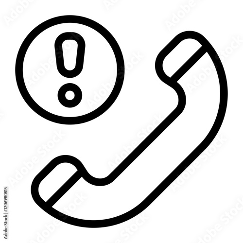 Call Fake Line Icon