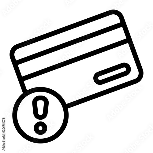 Card Fake Line Icon
