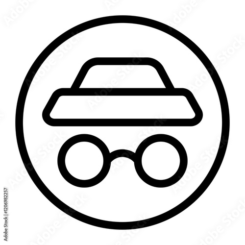 Deep Fake Line Icon