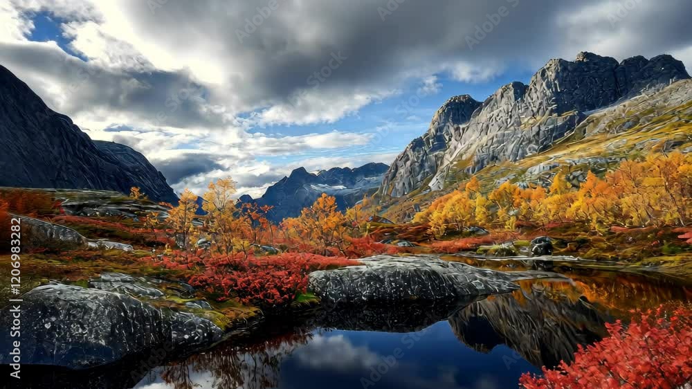 Natural beauty of Dovrefjell Sunndalsfjella National Park with vibrant autumn colors, Dovrefjell Sunndalsfjella National Park Beautiful Nature Norway natural landscape Natural beauty of Dovrefjell Sunndalsfjella National Park with vibrant autumn colors, Dovrefjell Sunndalsfjella National Park Beautiful Nature Norway natural landscape