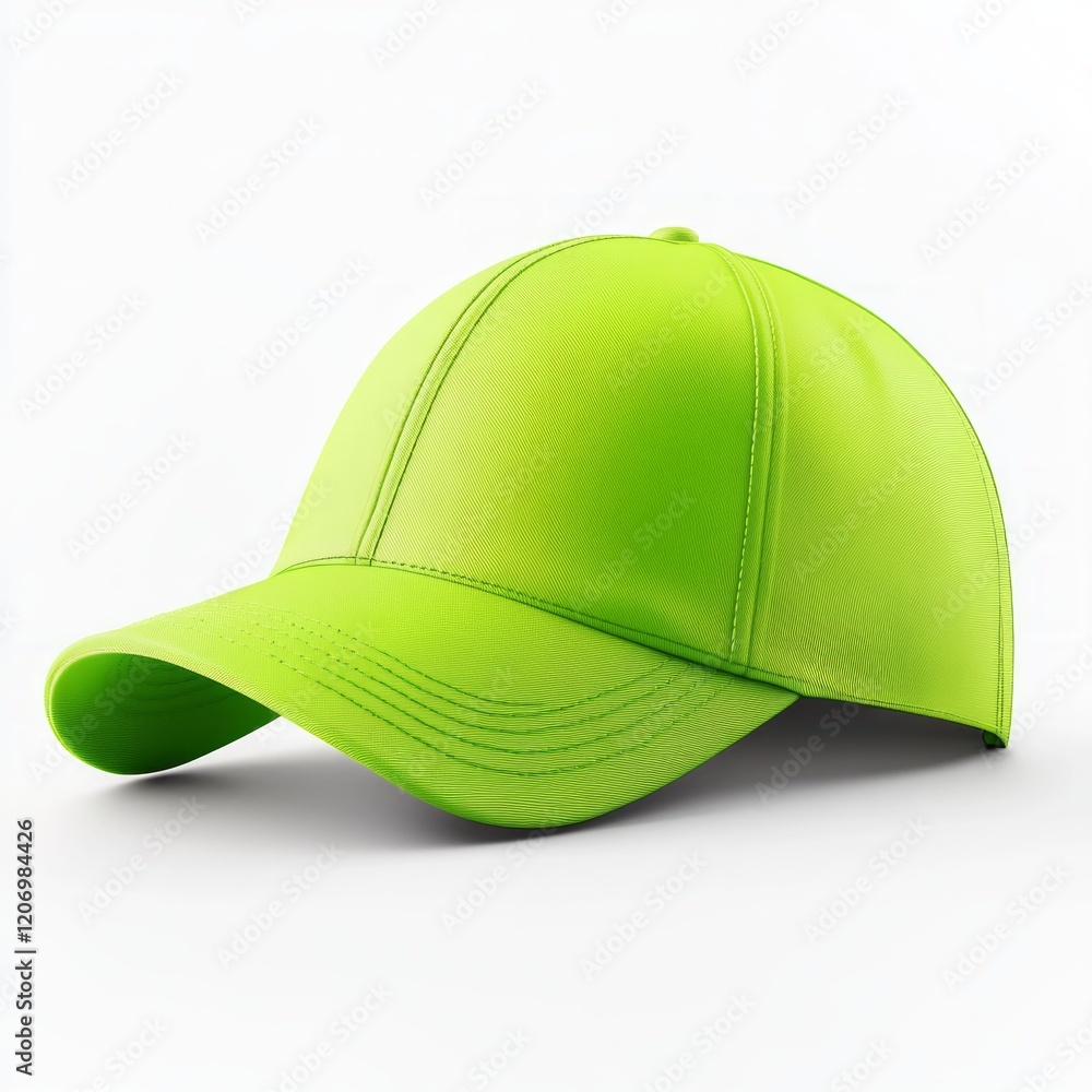 Fototapeta premium realistic high quality Lime baseball hat mockup isolated