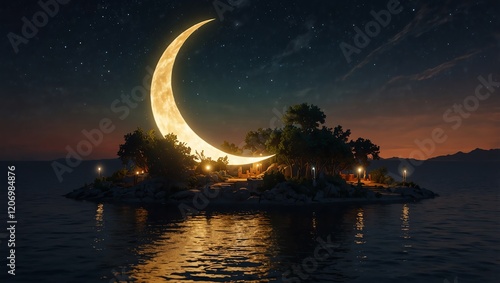 night view of the sea