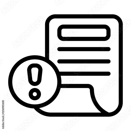 News Fake Line Icon