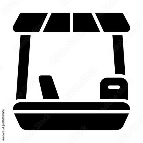 Paddle Boat Solid Icon