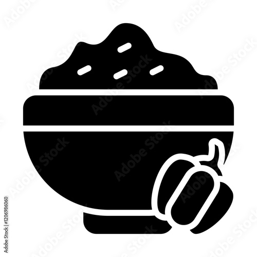 Paprika Powder Solid Icon