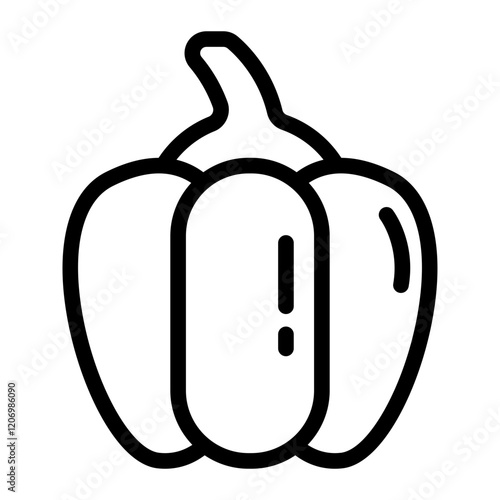 Paprika Line Icon