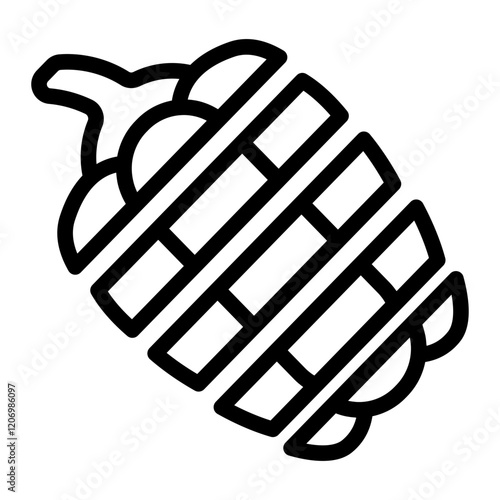 Paprika Slice Line Icon