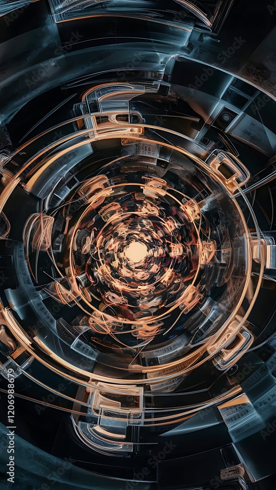 Fototapeta premium Abstract fractal background computer generated image digital art 3d rendering