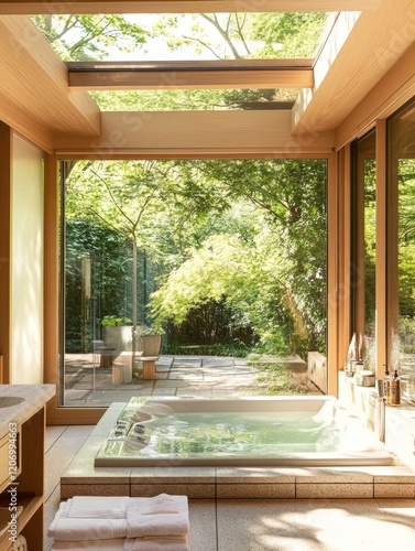 Luxurious Indoor Hot Tub Ov...