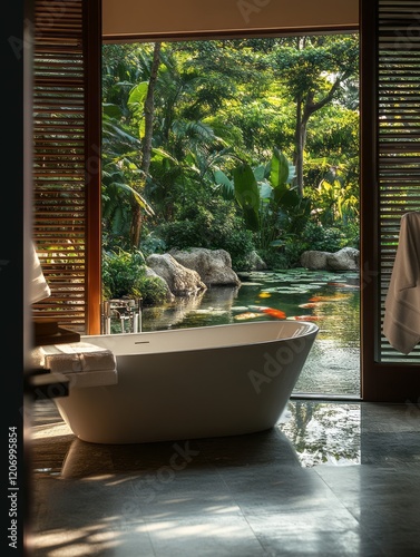 Luxurious Bathroom Overlook...