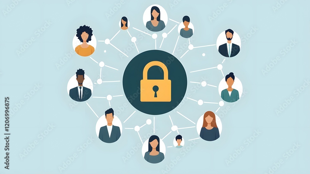 Cybersecurity Concept Global Network Security Technology Business People Protect Personal Data Cybersecurity Concept Global Network Security Technology Business People Protect Personal Data