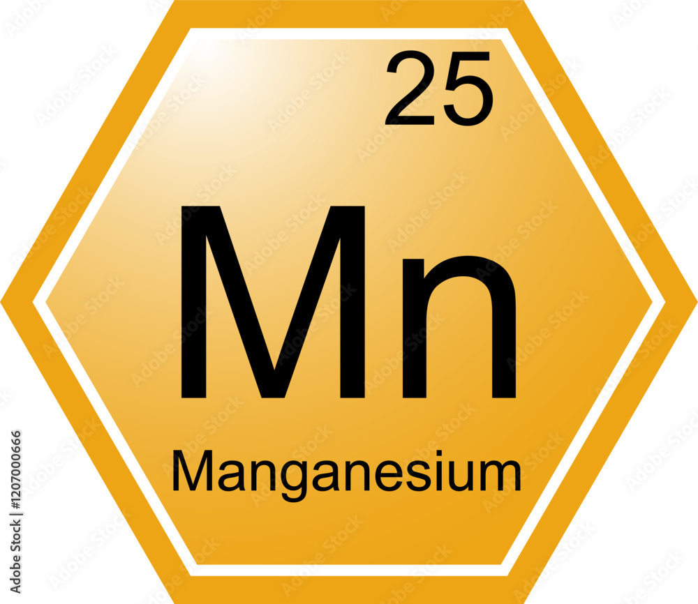The icon of the chemical element Mn is Manganese.