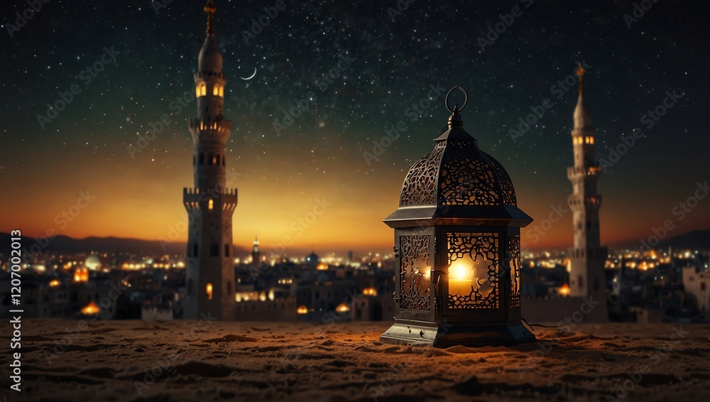 mosque at night