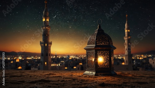 mosque at night