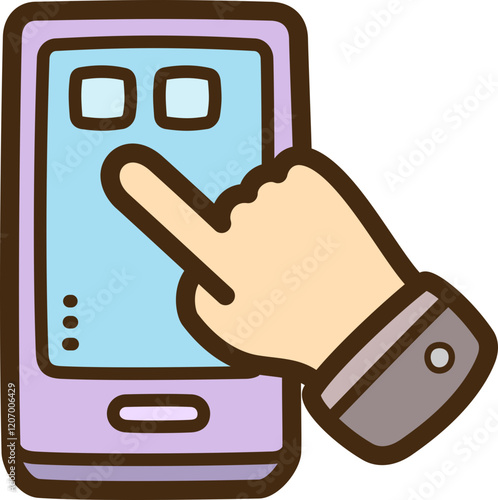 Application vector doodle illustration and graphic