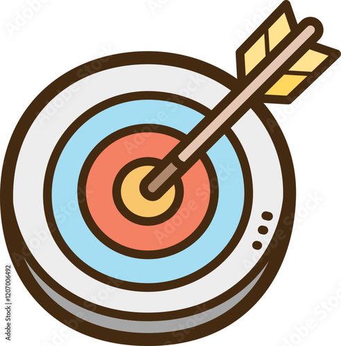 Goal vector doodle illustration and graphic